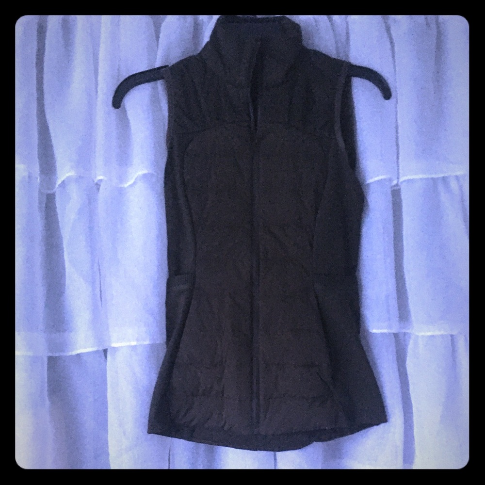 Olive Green Lululemon Zip Up Vest